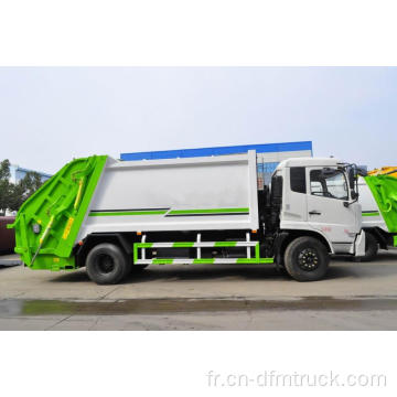 Camion à ordures compacteur de récipient à déchets de bras hydraulique